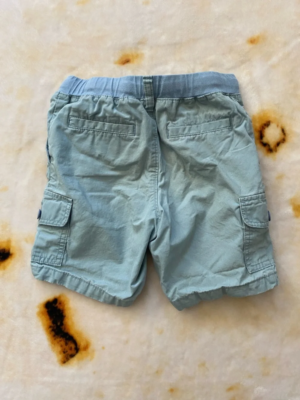 ⭐️ Lands' End Light Blue Drawstring Cargo Shorts, Boys Size M (5-6)